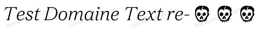 Test Domaine Text re字体转换